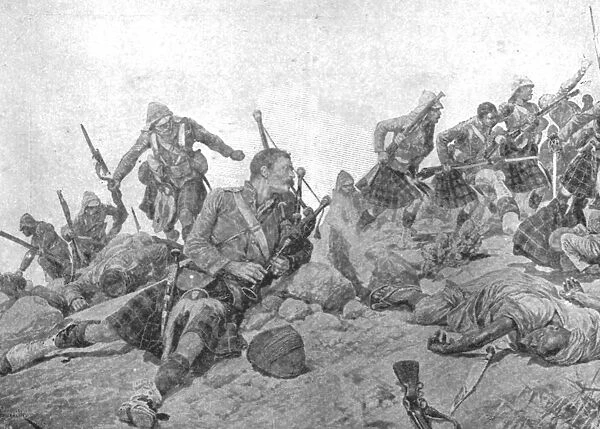 The Indian Frontier War, 1897: The storming of the Dargai Ridge by the Gordon Highlanders