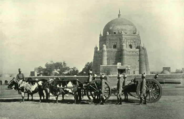Framed Print : Indian Garrison Artillery with Heavy Battery (40-pr. M. L. ) Equipment - Drill Order (Khaki), 1901 Framed Print : Indian Garrison Artillery with Heavy Battery (40-pr. M. L. ) Equipment - Drill Order (Khaki), 1901
