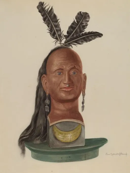 Framed Print : Indian Head, 1935 / 1942. Creator: Elmer R. Kottcamp Framed Print : Indian Head, 1935 / 1942. Creator: Elmer R. Kottcamp