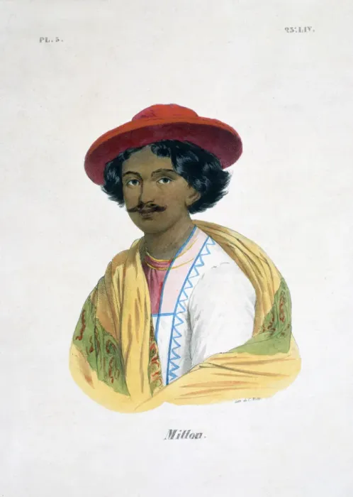 Framed Print : Indian Man, 19th century. Artist: Marlet et Cie Framed Print : Indian Man, 19th century. Artist: Marlet et Cie