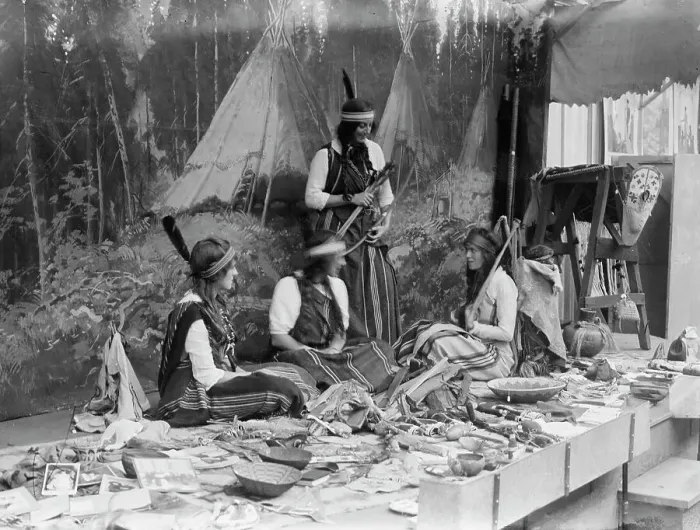 Framed Print : Indian Missionary Exhibit, between c1910 and c1915. Creator: Bain News Service Framed Print : Indian Missionary Exhibit, between c1910 and c1915. Creator: Bain News Service