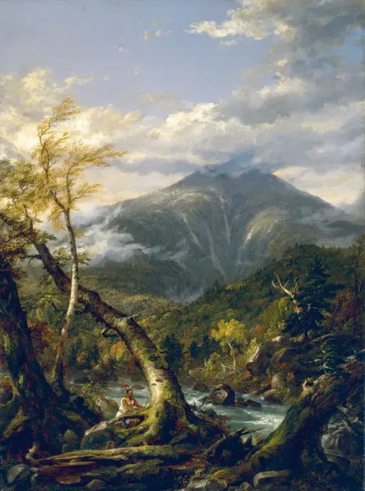 Framed Print : Indian Pass, 1847. Artist: Cole, Thomas (1801-1848) Framed Print : Indian Pass, 1847. Artist: Cole, Thomas (1801-1848)