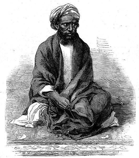Indian rebel, Zahoor-ool-Hoosein, recently captured, 1862. Creator: Unknown