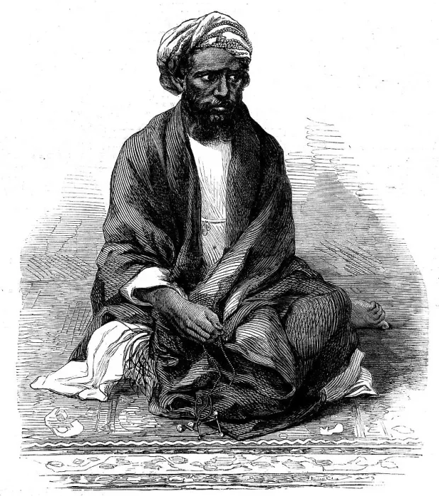 Framed Print : Indian rebel, Zahoor-ool-Hoosein, recently captured, 1862. Creator: Unknown Framed Print : Indian rebel, Zahoor-ool-Hoosein, recently captured, 1862. Creator: Unknown