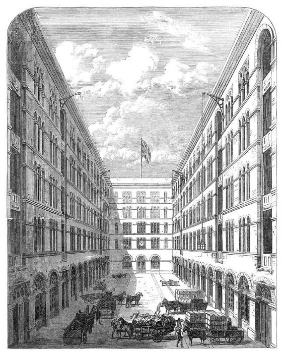 Framed Print : The Indian Store Department, Belvedere-Road, Lambeth, 1868. Creator: Unknown Framed Print : The Indian Store Department, Belvedere-Road, Lambeth, 1868. Creator: Unknown