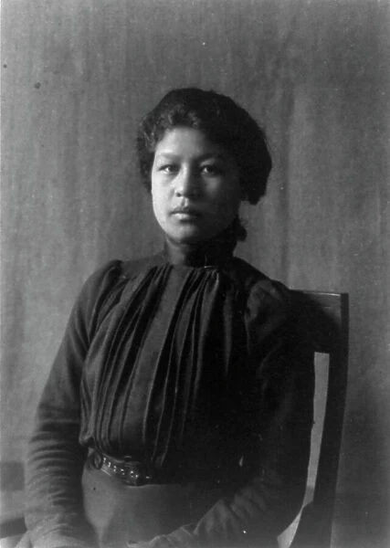 Indian student at Hampton Institute, Hampton, Va, 1899 or 1900. Creator: Frances Benjamin Johnston