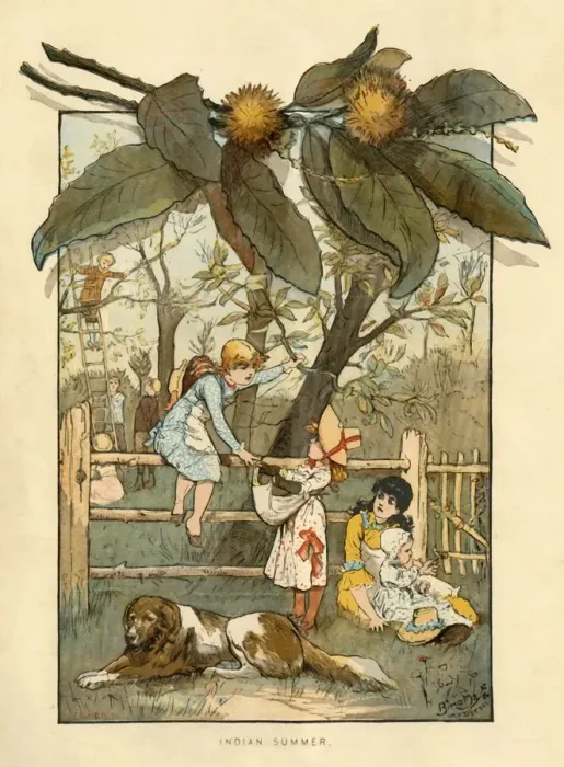 Framed Print : Indian Summer, 1883. Creator: Unknown Framed Print : Indian Summer, 1883. Creator: Unknown
