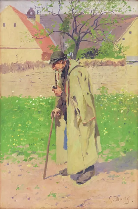 Framed Print : Indian Summer, 1906. Creator: Gustav Mally Framed Print : Indian Summer, 1906. Creator: Gustav Mally