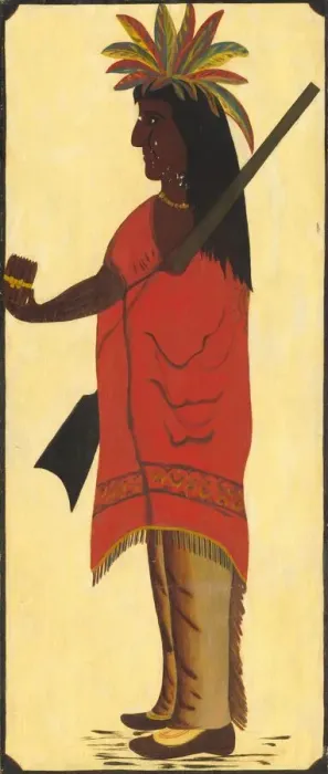 Framed Print : Indian Tobacco Shop Sign [obverse, Indian facing left], second half 19th century