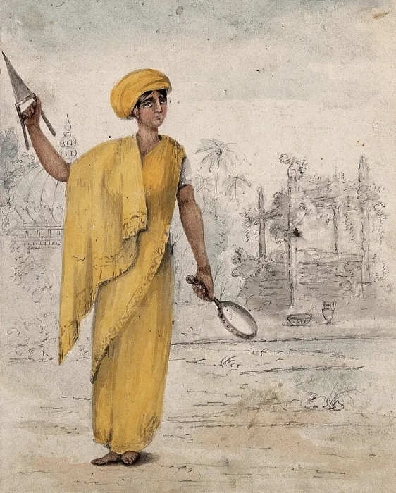 Framed Print : An Indian woman, about to be burned on her dead husband's funeral pyre, 1814 Framed Print : An Indian woman, about to be burned on her dead husband's funeral pyre, 1814