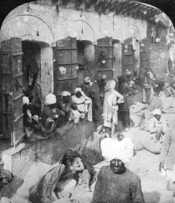 Framed Print : Indian women grinding corn between two round stones, Delhi, India, 1900s. Artist: Rose Stereographs Framed Print : Indian women grinding corn between two round stones, Delhi, India, 1900s. Artist: Rose Stereographs
