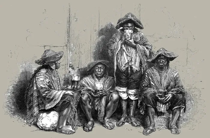 Framed Print : Indian workmen; About the Chincha Islands, 1875. Creator: Unknown Framed Print : Indian workmen; About the Chincha Islands, 1875. Creator: Unknown