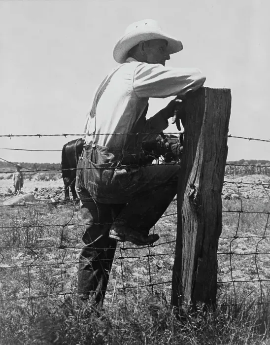Framed Print : Indiana farmer, 1936. Creator: Dorothea Lange Framed Print : Indiana farmer, 1936. Creator: Dorothea Lange