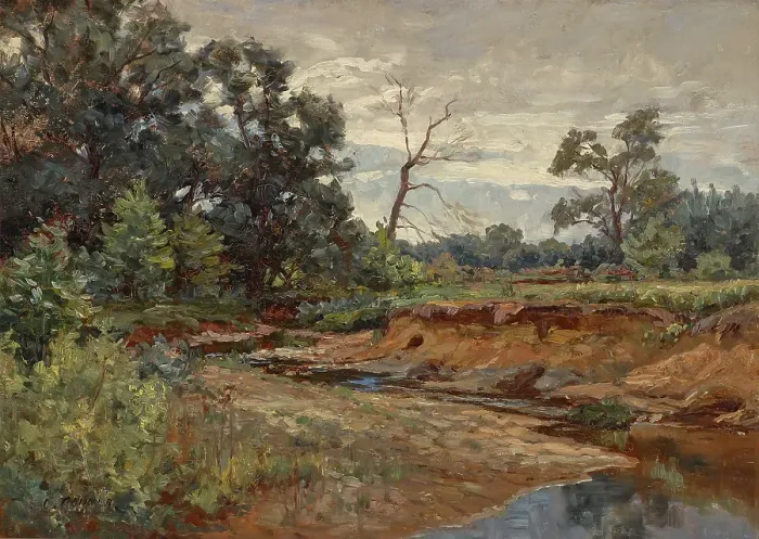 Framed Print : Indiana Woodland (In the Meadow), date unknown. Creator: Charles Conner Framed Print : Indiana Woodland (In the Meadow), date unknown. Creator: Charles Conner