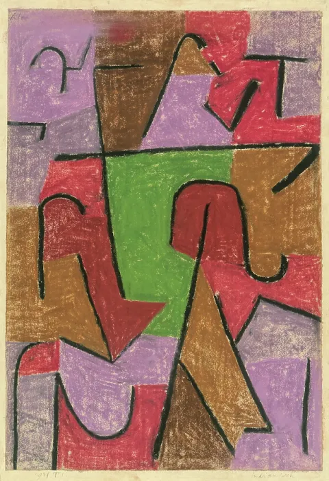 Framed Print : Indianisch (Indian), 1937. Creator: Klee, Paul (1879-1940) Framed Print : Indianisch (Indian), 1937. Creator: Klee, Paul (1879-1940)