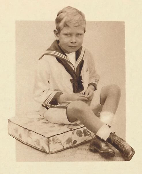 An indication of a career-to-be: Sailor-suited Prince Albert, c1900, (1937)