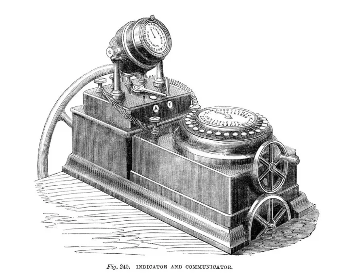 Framed Print : Indicator and Communicator, 1866 Framed Print : Indicator and Communicator, 1866