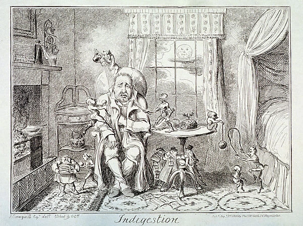 Indigestion, 1835. Artist: George Cruikshank