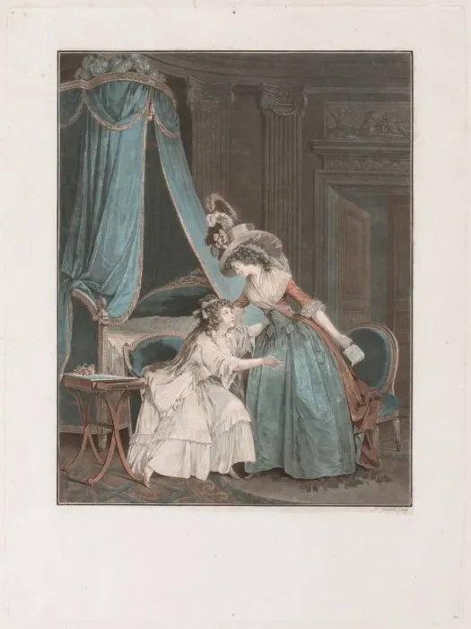 Framed Print : The Indiscretion, 1788. Creator: Jean Francois Janinet (French, 1752-1814) Framed Print : The Indiscretion, 1788. Creator: Jean Francois Janinet (French, 1752-1814)