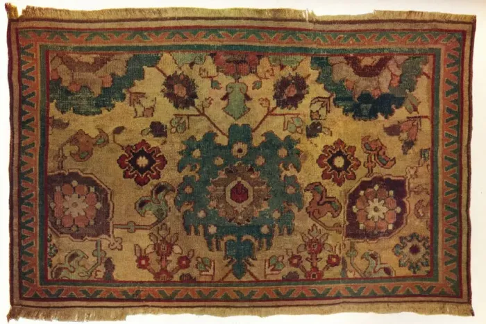 Framed Print : Indo-Persian rug, c1570 Framed Print : Indo-Persian rug, c1570