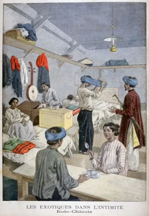 Framed Print : Indochina exhibition, Universal Exhibition of 1900, Paris, 1900. Artist: Oswaldo Tofani Framed Print : Indochina exhibition, Universal Exhibition of 1900, Paris, 1900. Artist: Oswaldo Tofani