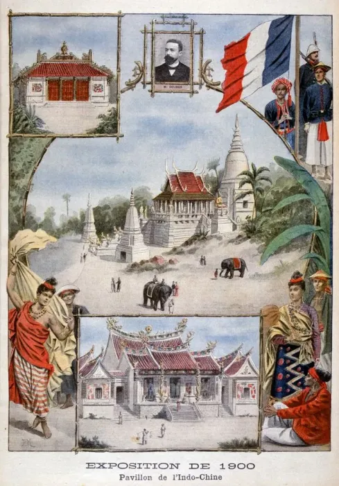 Framed Print : The Indochina pavilion at the Universal Exhibition of 1900, Paris, 1900 Framed Print : The Indochina pavilion at the Universal Exhibition of 1900, Paris, 1900