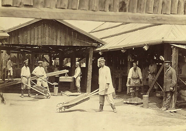 Indoor Work at the Old Algachinsk Silver and Lead Ore Enrichment Plant, 1891. Creator: Aleksei Kuznetsov