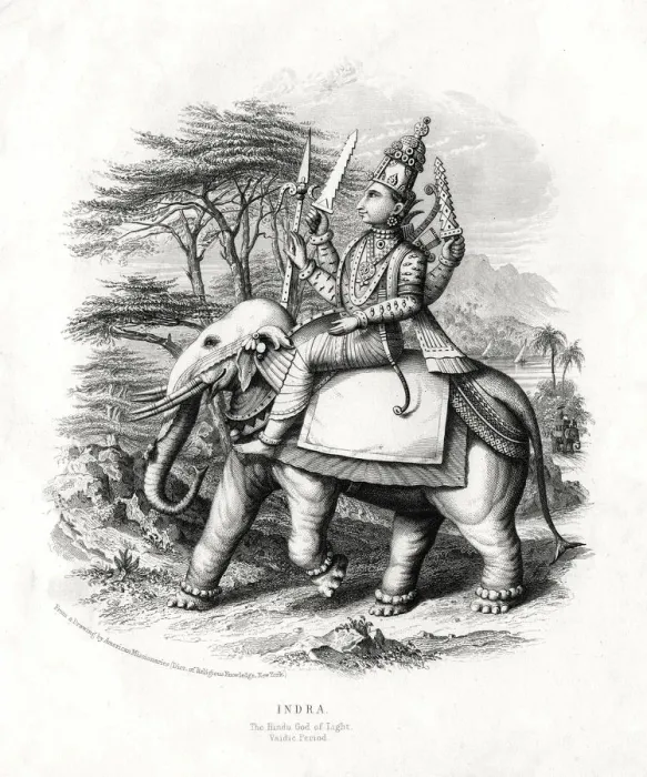 Framed Print : Indra, the Hindu god of light, 19th century Framed Print : Indra, the Hindu god of light, 19th century