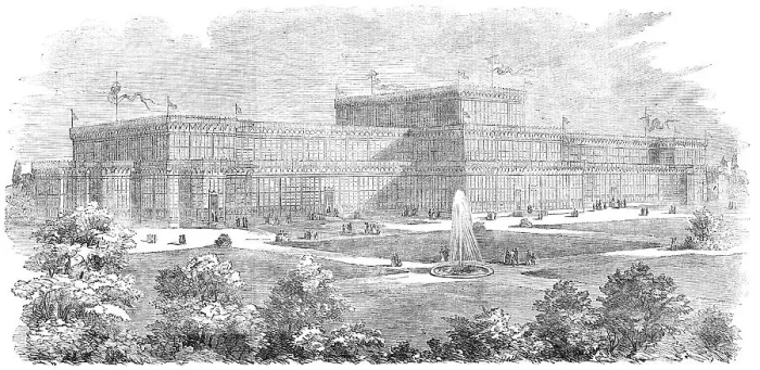 Framed Print : The Industrial Exhibition, at Munich, 1854. Creator: Unknown Framed Print : The Industrial Exhibition, at Munich, 1854. Creator: Unknown