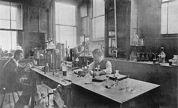 Industrial laboratory at Thomas Firth & Sons Norfolk Works, Sheffield, c1900