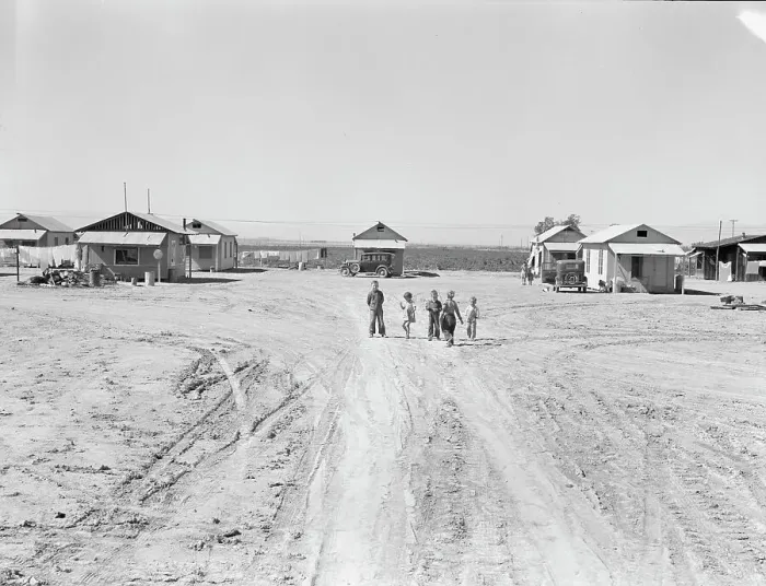 Framed Print : Industrialized agricultural, near Niland, Imperial Valley, California, 1939. Creator: Dorothea Lange Framed Print : Industrialized agricultural, near Niland, Imperial Valley, California, 1939. Creator: Dorothea Lange