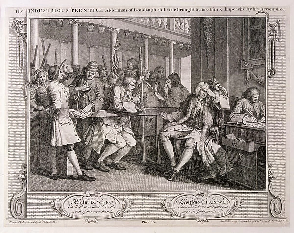 The industrious prentice alderman of London... plate X of Industry and Idleness1747