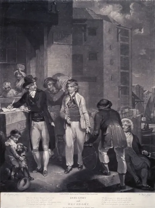Framed Print : Industry and Economy, 1794. Artist: William Ward Framed Print : Industry and Economy, 1794. Artist: William Ward