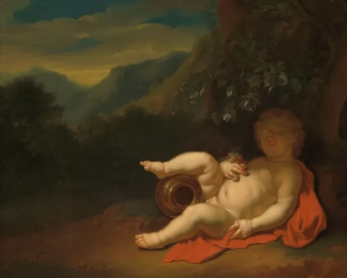 Framed Print : The Infant Bacchus, 1700-1722. Creator: Pieter van der Werff Framed Print : The Infant Bacchus, 1700-1722. Creator: Pieter van der Werff