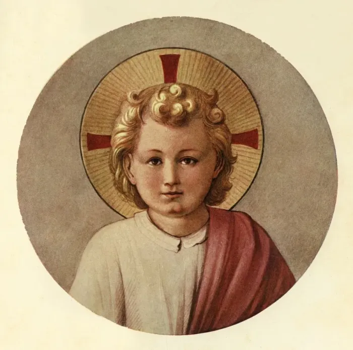 Framed Print : The Infant Christ, 15th century, (c1909). Artist: Fra Angelico Framed Print : The Infant Christ, 15th century, (c1909). Artist: Fra Angelico