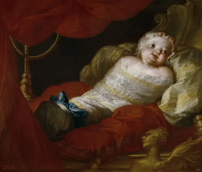 Framed Print : Infanta Isabella of Bourbon, Princess of Naples. Artist: Ruta, Clemente (1668-1767) Framed Print : Infanta Isabella of Bourbon, Princess of Naples. Artist: Ruta, Clemente (1668-1767)