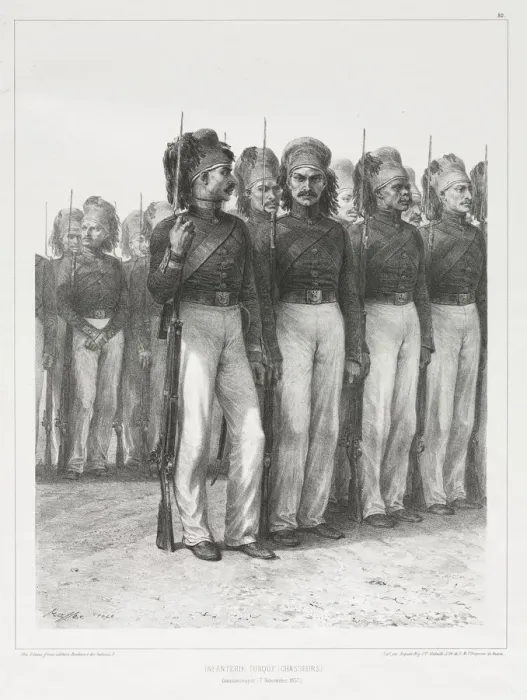 Framed Print : Infanterie Turque, Chasseurs, 1837. Creator: Auguste Raffet (French, 1804-1860) Framed Print : Infanterie Turque, Chasseurs, 1837. Creator: Auguste Raffet (French, 1804-1860)
