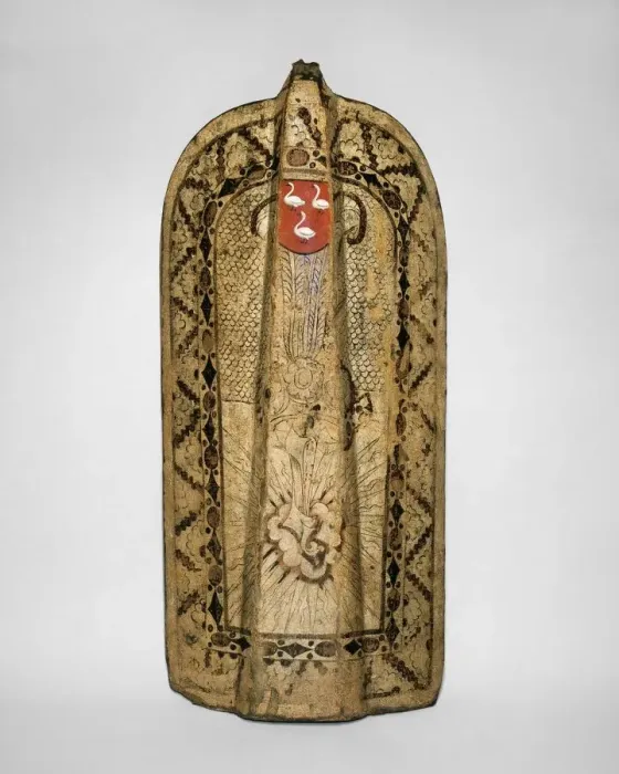 Framed Print : Infantry Shield (Pavise), Bohemian, possibly Chomutov (now Czech Republic), ca. 1450 Framed Print : Infantry Shield (Pavise), Bohemian, possibly Chomutov (now Czech Republic), ca. 1450