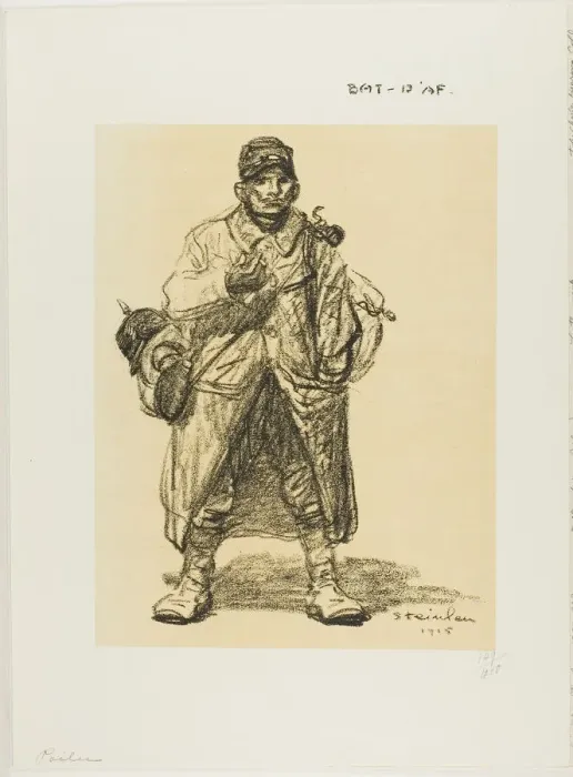 Framed Print : Infantryman, 1915. Creator: Theophile Alexandre Steinlen Framed Print : Infantryman, 1915. Creator: Theophile Alexandre Steinlen