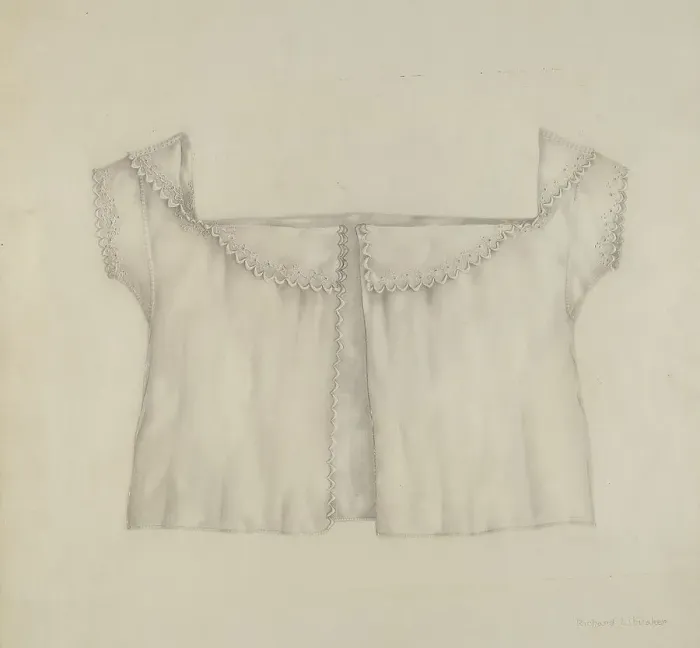 Framed Print : Infant's Shirt, c. 1937. Creator: Richard Whitaker Framed Print : Infant's Shirt, c. 1937. Creator: Richard Whitaker