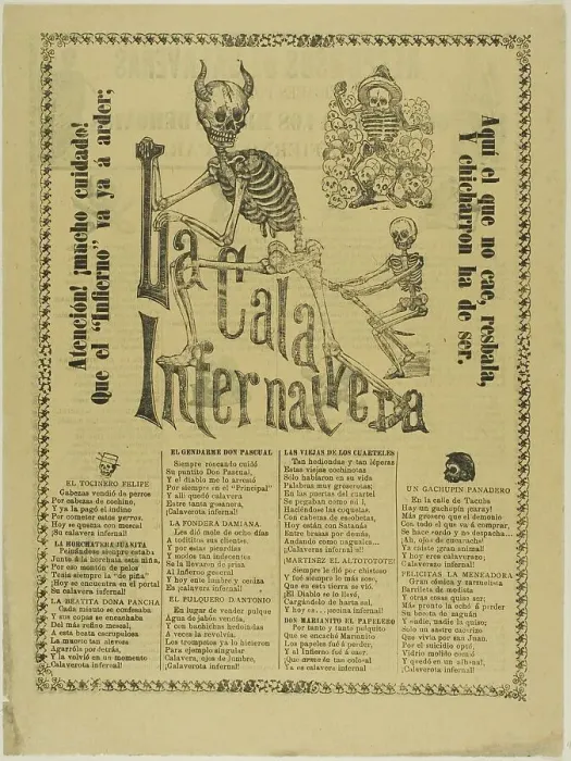 Framed Print : The Infernal Calavera, n.d. Creator: Unknown Framed Print : The Infernal Calavera, n.d. Creator: Unknown