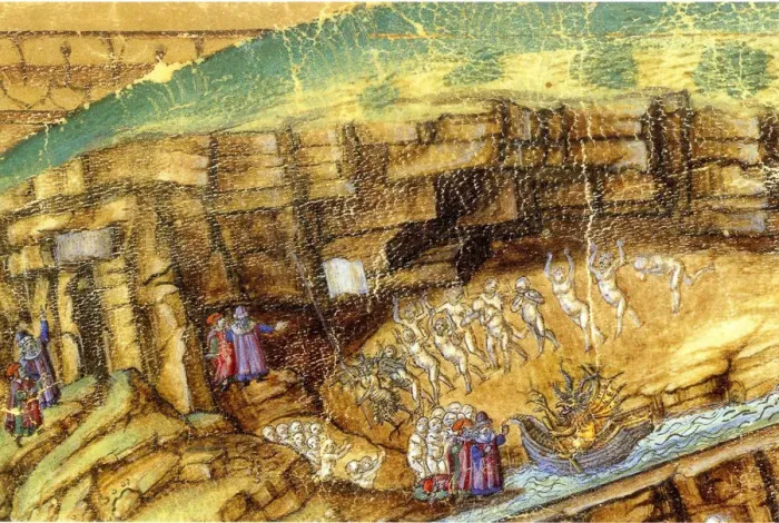 Framed Print : Inferno. (Abyss of Hell). Illustration to the Divine Comedy by Dante Alighieri (Detail), 1480-1490 Framed Print : Inferno. (Abyss of Hell). Illustration to the Divine Comedy by Dante Alighieri (Detail), 1480-1490