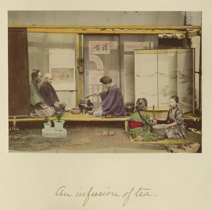 Framed Print : An Infusion of Tea, about 1873-1883. Creator: Shinichi Suzuki I Framed Print : An Infusion of Tea, about 1873-1883. Creator: Shinichi Suzuki I
