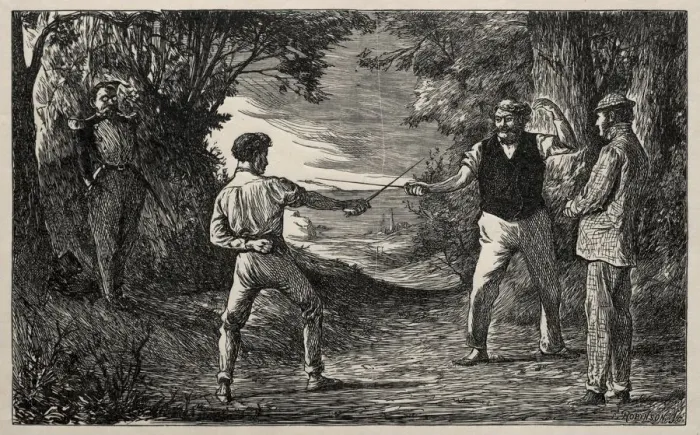 Framed Print : The Ingenuous Wobbler, 1865. Creator: George Louis Palmella Busson Du Maurier (British, 1834-1896) Framed Print : The Ingenuous Wobbler, 1865. Creator: George Louis Palmella Busson Du Maurier (British, 1834-1896)