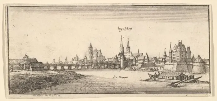 Framed Print : Ingolstadt, 1665. Creator: Wenceslaus Hollar Framed Print : Ingolstadt, 1665. Creator: Wenceslaus Hollar