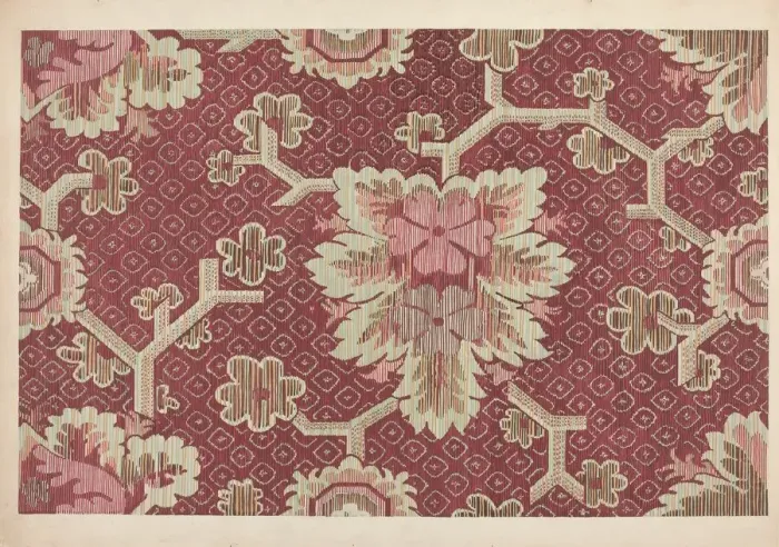 Framed Print : Ingrain Carpet, c. 1936. Creator: Dorothy Posten