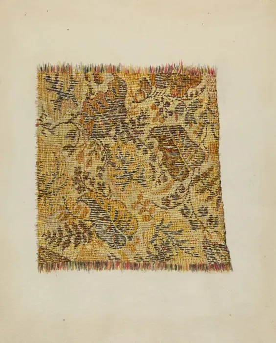 Framed Print : Ingrain Carpet, c. 1937. Creator: Marian Curtis Foster Framed Print : Ingrain Carpet, c. 1937. Creator: Marian Curtis Foster