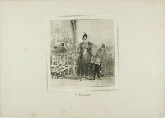 Framed Print : The Ingrate, 1832. Creator: Auguste Raffet Framed Print : The Ingrate, 1832. Creator: Auguste Raffet