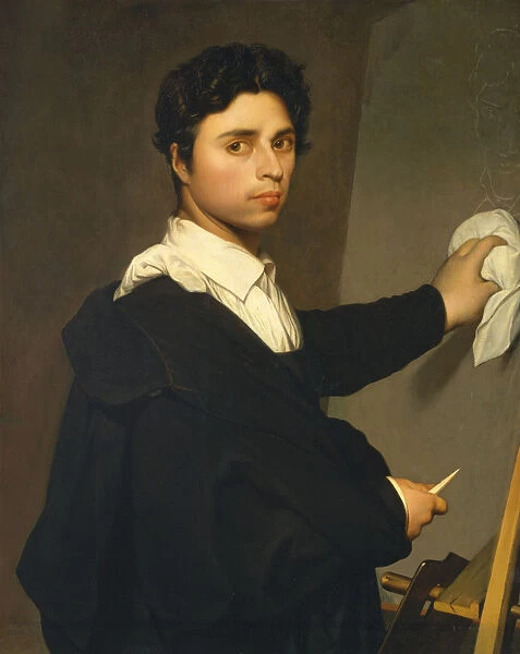 Ingres (1780-1867) as a Young Man, ca. 1850-60. Creator: Madame Gustave Hequet