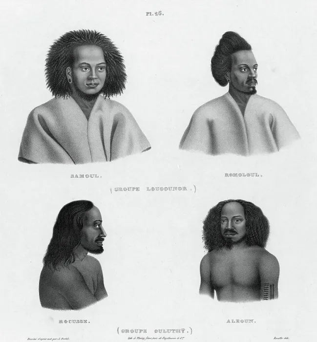 Framed Print : Inhabitants of the lower Caroline Islands, 19th century. Creators: Alexander Postels, Godefroy Engelmann Framed Print : Inhabitants of the lower Caroline Islands, 19th century. Creators: Alexander Postels, Godefroy Engelmann